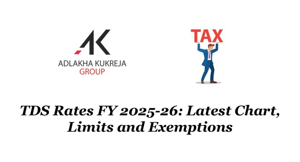 TDS Rates FY 2025-26: Latest Chart, Limits and Exemptions